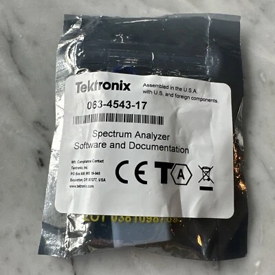 NEW Tektronix 063-4543-17 Spectrum Analyzer Software & Documentation SignalVu-PC - Image 1 of 2