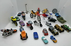 Joblot Vintage Plastic diecast toys joblot kids, motos, cars, plain, helicopter - Picture 1 of 12