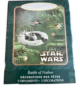 Hallmark 2001 Ornament Star Wars Battle of Naboo Miniature New in Box - Picture 1 of 4