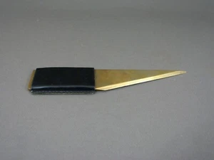 CARL AUBOCK Brieföffner, Vintage 50er Jahre, Messing & Leder, Made in Austria - Bild 1 von 11