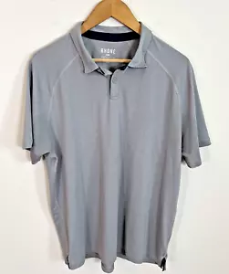 Rhone Poloshirt Herren Große L Grau Blau Golf Kurzarm Aktiv Freizeit Golfer - Bild 1 von 10