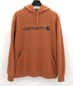 Carhartt Force Hoodie Mens 2XL Relaxed Fit Burnt Orange Pullover Sweatshirt - Picture 1 of 11