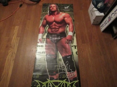 2000 WWF The Game Triple H 2x6 pôster tamanho porta por captiva/novo muito raro - Imagem 1 de 4