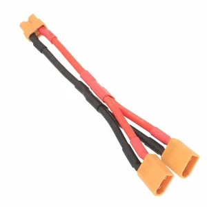 Parallel Wire XT30 1 Female to 2 Male Y cable 14AWG 5CM+5CM Adapter - Picture 1 of 2