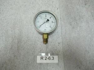 Manómetro de presión Bourdon Haenni 0-6 bar tamaño 1/2" D = 100 mm lleno de glicerina - Imagen 1 de 5