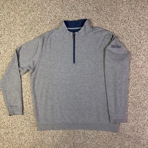 Johnnie O Pullover Herren XL grau Sully Viertel Reißverschluss Langarm Pullover Golf Freizeit - Bild 1 von 13