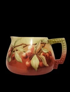 american belleek antique handpainted cider pitcher - Picture 1 of 7