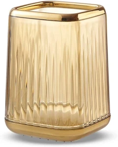 Makeup Brush Holder Organizer for Vanity, Acrylic Gold Make up Brushes Holders C - Picture 1 of 6