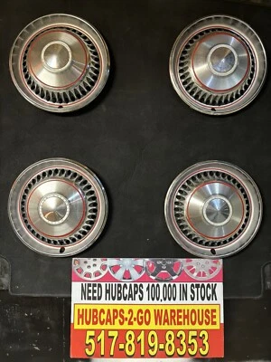 "Camioneta Chevrolet Impala Caprice Nova 1968-71 rara 15"" juego de tapacubos completos originales 4" Foto 1 de 4