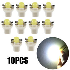 10pcs White T5 B8.5D 5050 1SMD LED Dashboard Dash Gauge Instrument Light Bulbs