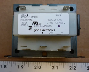 Tyco Elec. Transformer 4000-01J15BB999; 24V 75VA 50/60HZ - Picture 1 of 5