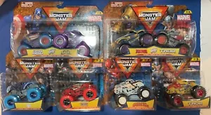 Marvel Spin Master Monster Jam Truck Series 3 Complete Set - Picture 1 of 13