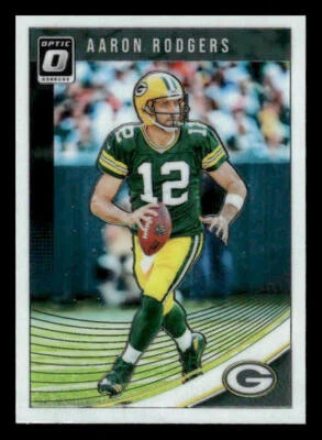 2018 Donruss Optic #37 Aaron Rodgers Green Bay Packers - Image 1 of 2