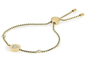 Michael Kors MKJ5043710 Damenarmband goldfarben Edelstahl Kristall Akzente - Bild 1 von 3