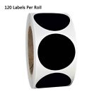 120pcs/roll Blank Label Round Chalkboard Sticker Kitchen Mason Spice Jar