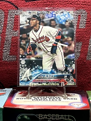 2018 Topps Holiday - #HMW140 Ozzie Albies (RC) - Image 1 of 2