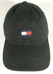Neu Unisex Tommy Hilfiger Flagge Logo Mütze BAUMWOLLE rot ODER schwarz - Bild 1 von 7