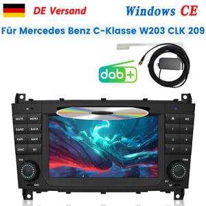 For Mercedes BENZ C/CLC/CLK class W203 W209 GPS car radio DAB + SWC DVD Navi CD