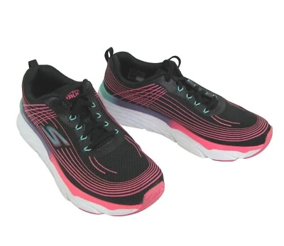 Zapatillas deportivas Skechers negras rosas para mujer 11 Run Ultra Go refrigeradas por aire estera de yoga 17699 Foto 1 de 4