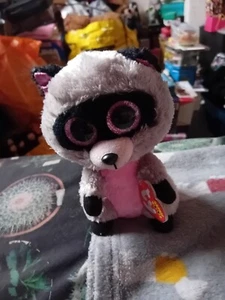 Ty Beanie Boos Rocco The Racoon, Small Plush Soft Toy - Picture 1 of 12