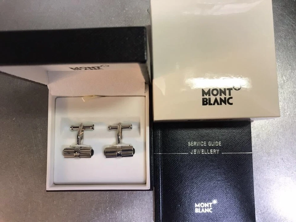 Ограниченный бриллиант Montblanc стороне 4 точки 100-летие запонки б/у с коробкой - Изображение 1 из 4