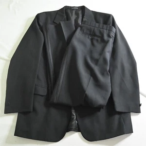 Vtg First Nights 48L X-Long 40x34 Black Formal Mens Tux Tuxedo - Picture 1 of 12