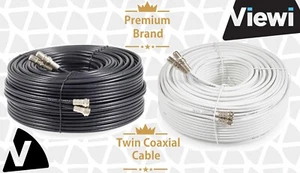 Escopeta de cable satelital coaxial doble Sky Q + hd premium con clips - Imagen 1 de 21