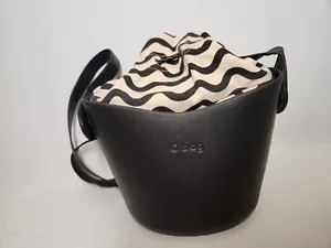 O Bag- womens Black Waves Purse - Picture 1 of 5