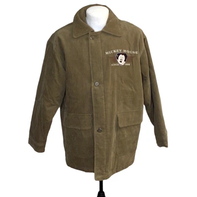Chaqueta Abrigo Pana Disney Mickey Mouse Ilimitado Para Hombres Talla XL Tostado Pesado Foto 1 de 4