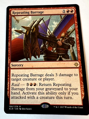 MTG Magic The Gathering Ixalan Repeating Barrage Rare LP - Image 1 of 2
