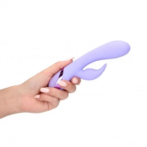 Vibratore rabbit in silicone dildo stimola clitoride vaginale vibrante liscio - Picture 1 of 11