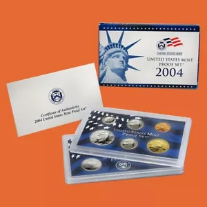 2004 US Proof Set ~ 10 Coin ~ Original Government Packaging OGP - Picture 1 of 2