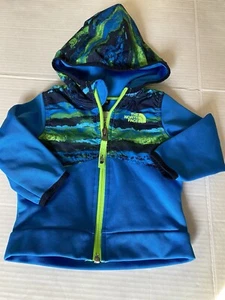 Chaqueta ligera con capucha y cremallera The North Face usada en excelente estado para bebés niños talla 6-12 meses - Imagen 1 de 3