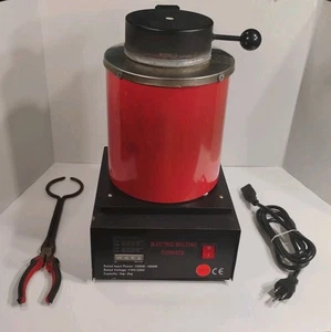 Automatic 2kg Melting Furnace 2Kilo Silver & Gold Pour Bar w/ Graphite Crucible - Picture 1 of 22