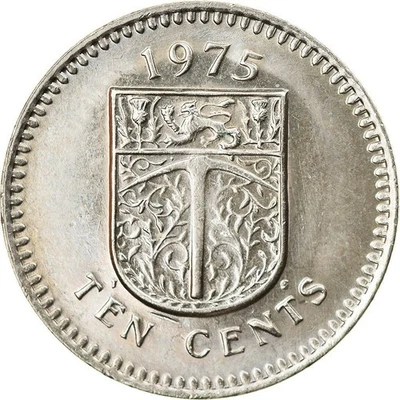 Rodesia | Moneda de 10 centavos | Antílopes | Pico | Escudo | KM:14 | 1975 Foto 1 de 4