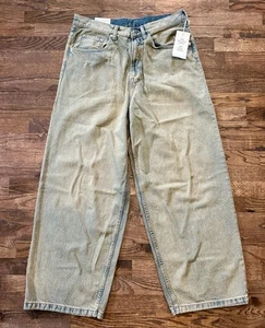 Nagelneu mit Etikett ~ H&M Super Baggy Fit Jeans 34/32, hell stonewashed - Bild 1 von 10