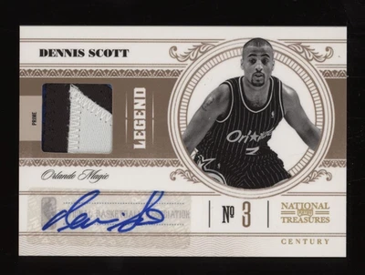 Dennis Scott Panini National Treasures 2010-11 juego usado parche automático #03/25 Foto 1 de 2
