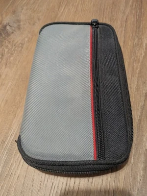 Cartera con Cremallera Gris Negra Viaje Pasaporte Notas Organizador Bolsillo Lateral Soportes CC - Imagen 1 de 2