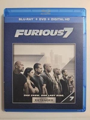 Furious 7 Blu-ray 2015 Extended Edition Dwayne Johnson Paul Walker - Image 1 of 4
