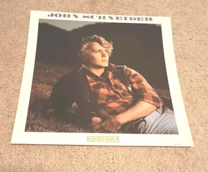 Póster promocional plano EX 1982 vintage John Schneider Record Co. 12x12 - Imagen 1 de 2