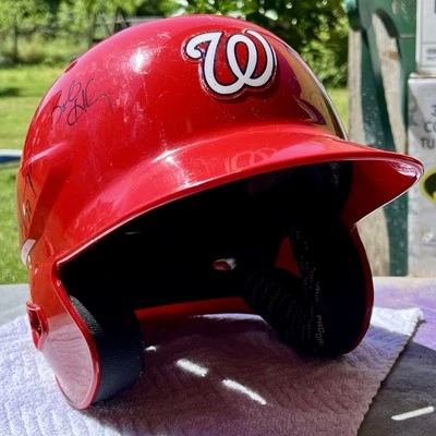 Washington Nationals Baseball Helmet 6 Signatures - Image 1 of 4