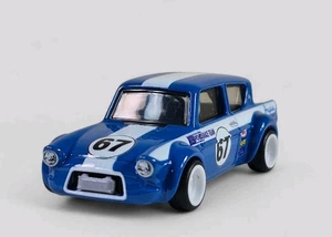 1967 FORD ANGLIA RACER Diorama Collectible DieCast Model Car 1:64 Blue LOOSE - Picture 1 of 8