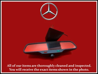 Factory W210 1996 1997 Mercedes E300 E320 E430 Auto Dim Rear View Mirror OEM - Image 1 of 4