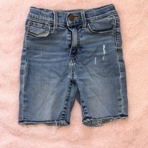 Girls Old Navy Size 7 High-Rise Blue Jeans Adjustable Waist Shorts - Picture 1 of 10