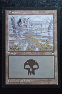 Magic The Gathering MTG SWAMP (159) FRENCH Portal Second Age LP Lightly Played - Image 1 of 2