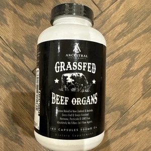 Ancestral Supplements Grass Fed Beef Organ Supplement - Non-GMO, 180 Capsules - Picture 1 of 3