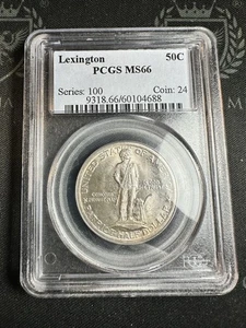 1925 50C Lexington PCGS MS66 Series 100 Gem UNC Toner - Picture 1 of 3
