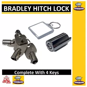 Bradley Coupling Security Hitch Couping Barrel Lock  with 4 Keys LOCKIT1-2 - Picture 1 of 20