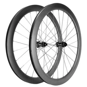 Juego de ruedas de bicicleta de carretera 700C de fibra de carbono en forma de U cubierta freno de disco 25x50 mm - Imagen 1 de 13