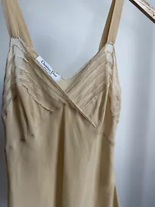 Silk And Lace Nude Christian Dior Tank  - Picture 1 of 8